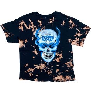 2014 WWE Stone Cold Skull Custom Tie-Dye T-Shirt